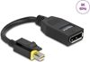 Изображение Delock Mini DisplayPort 1.4 to DisplayPort adapter with latch 8K 60 Hz
