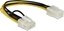 Изображение Delock Power Cable PCI Express 6 pin female > PCI Express 8 pin male 20 cm
