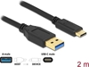 Picture of Delock SuperSpeed USB (USB 3.2 Gen 2) Cable Type-A to USB Type-C™ 2 m