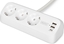 Picture of Digitus 3-way office socket strip with 2x USB-A and 1x USB-C connections, white