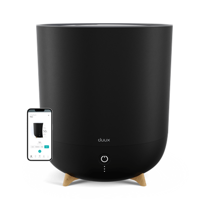 Attēls no Duux | Smart Humidifier | Neo | Water tank capacity 5 L | Suitable for rooms up to 50 m² | Ultrasonic | Humidification capacity 500 ml/hr | Black