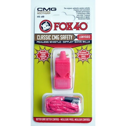 Attēls no FOX CMG Classic Safety svilpes + virkne 9603-0408 rozā