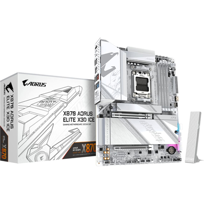 Attēls no Gigabyte X870 Aorus Elite X3D IC E Motherboard AMD AM5 / DDR5 / ATX