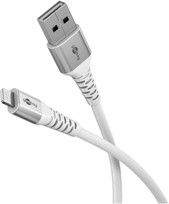 Picture of Goobay | Lightning USB-A Supersoft Textile Cable with Metal Plugs | 74512