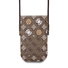 Picture of Guess 4G Peony Universal Phone Pouch Brown Multicolor