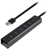 Picture of I/O HUB USB3.0 7PORT CHARGING/W/AC 1.2M HUE-SA7BP AXAGON