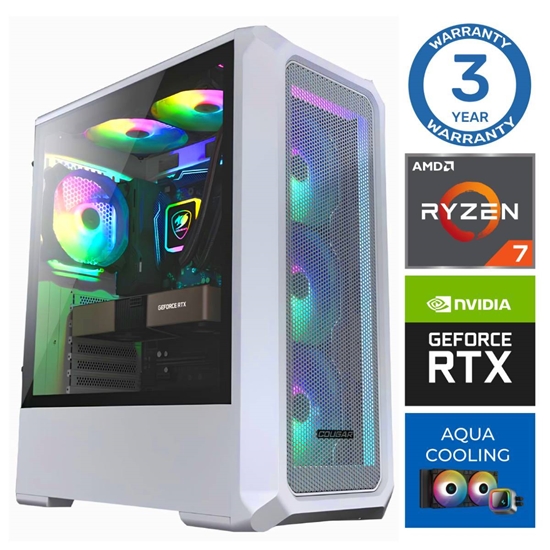 Picture of INTOP AQUA Ryzen 7 7700X 64GB DDR5 500SSD M.2 NVME RTX5060 8GB no-OS