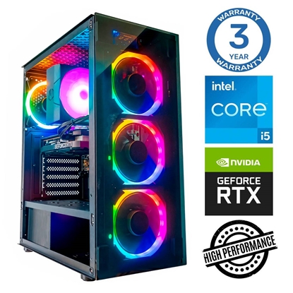 Attēls no INTOP i5-14400F 32GB DDR5 250SSD M.2 NVME RTX5060 8GB no-OS
