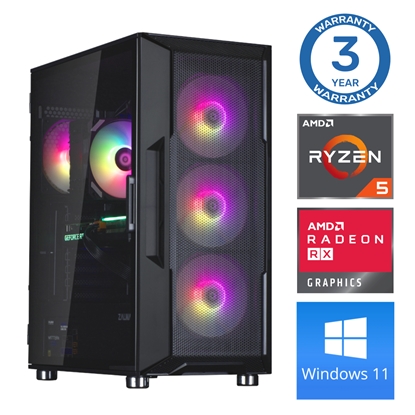 Attēls no INTOP Ryzen 5 5500 32GB 1TB SSD M.2 NVME RX580 8GB WIN11