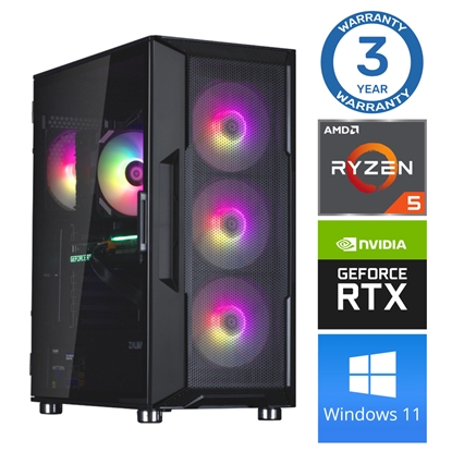 Attēls no INTOP Ryzen 5 5500 32GB 250SSD M.2 NVME RTX3050 6GB WIN11