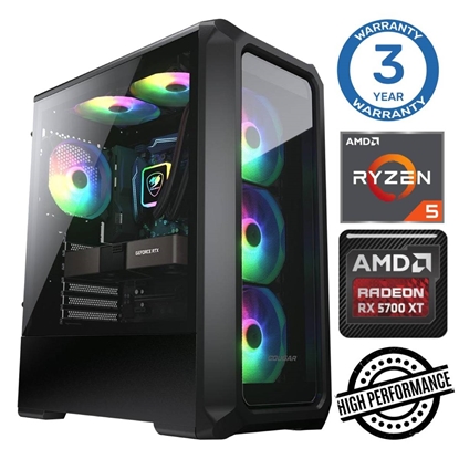 Attēls no INTOP Ryzen 5 5500 32GB 500SSD M.2 NVME RX6600 8GB no-OS