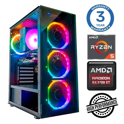 Attēls no INTOP Ryzen 5 5600X 64GB 500SSD M.2 NVME RX6600 8GB no-OS