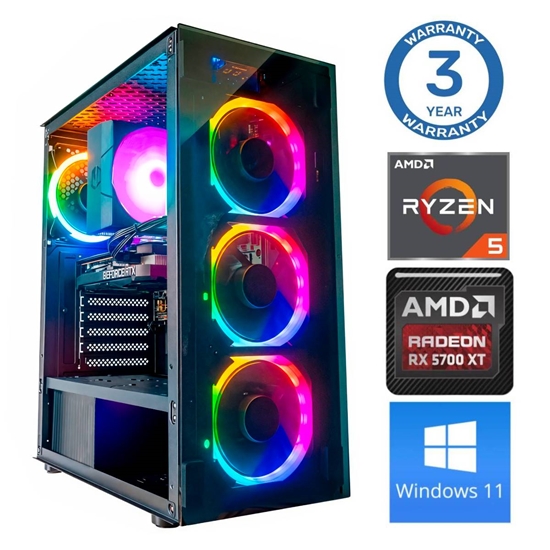 Picture of INTOP Ryzen 5 5600X 64GB 500SSD M.2 NVME RX6600 8GB WIN11