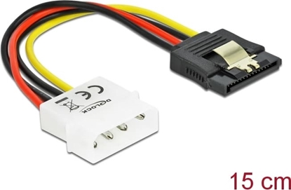 Attēls no Kabelis Power SATA HDD 4p Molex to 15p, Delock