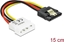 Attēls no Kabelis Power SATA HDD 4p Molex to 15p, Delock