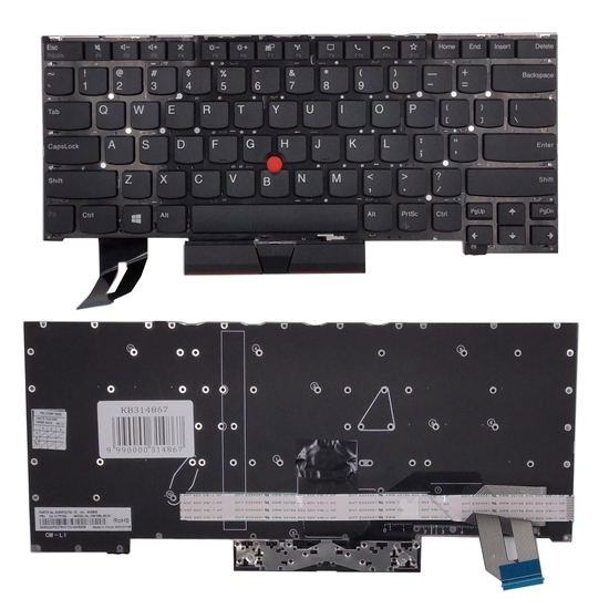 Изображение Keyboard LENOVO ThinkPad T14s, with trackpoint, US
