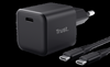 Изображение Lādētājs Trust Maxo Ultra-small 65W GaN USB-C Black + 2m cable