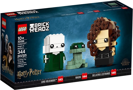 Изображение LEGO BrickHeadz Voldemort, Nagini i Bellatrix (40496)