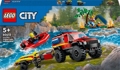 Изображение LEGO City Terenowy wóz straacki z odzi ratunkow (60412)