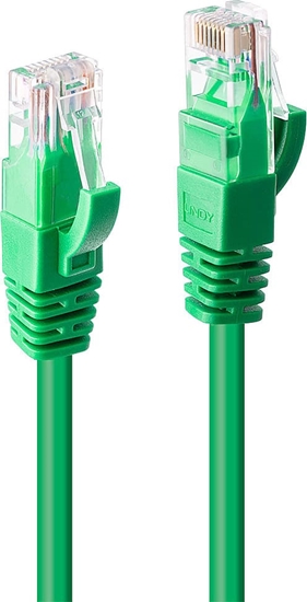 Изображение Lindy 0.3m Cat.6 U/UTP Network Cable, Green