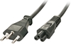 Picture of Lindy 30412 power cable Black 2 m C5 coupler