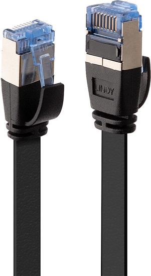 Picture of Lindy 5m Cat.6A U/FTP Flat Network Cable, Black