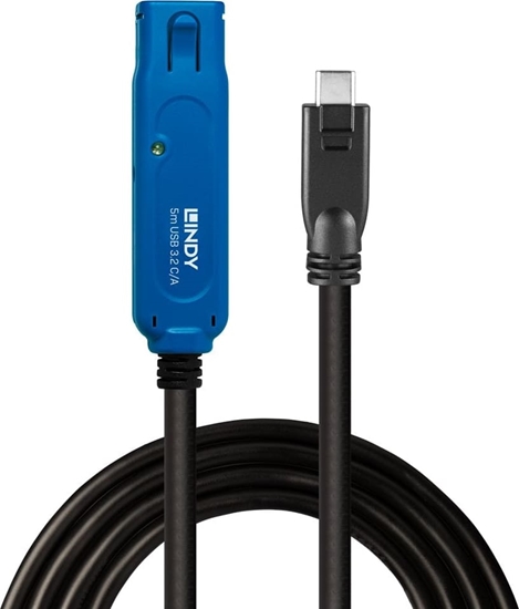 Picture of Lindy 5m USB 3.2 5Gbps C/A Active Extension Pro