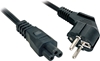 Picture of Lindy 5m, CEE 7/7 - IEC 320 C5 Black CEE7/7 C5 coupler