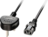 Picture of Lindy UK 3 Pin Plug to IEC C13 Mains Power Cable, 3m