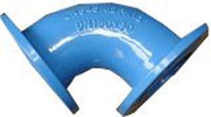 Picture of Līkums atloku 90° Dn200 PN10, BLUCAST