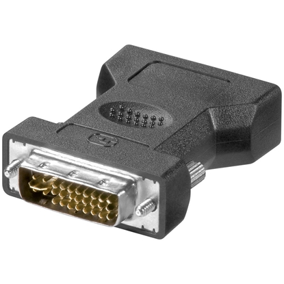 Изображение Logilink | DVI-I male Dual-Link (24+5 pin) > VGA female HD (15-pin) | Black | DVI -I | VGA
