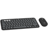 Picture of Logitech Pebble 2 Combo for Mac keyboard Mouse included RF Wireless + Bluetooth QWERTY US International Graphite