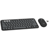 Изображение Logitech Pebble 2 Combo keyboard Mouse included RF Wireless + Bluetooth QWERTY US International Graphite