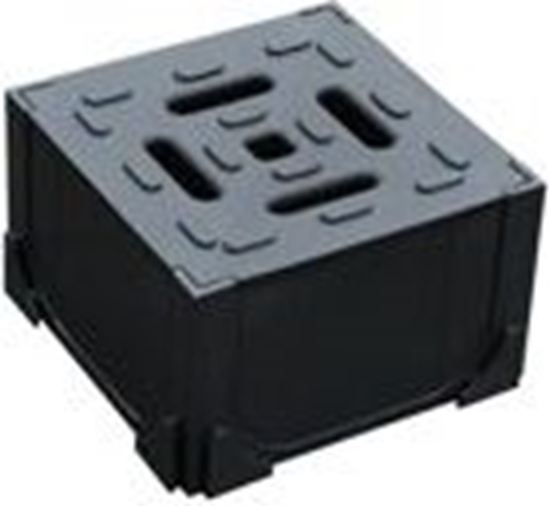 Picture of Melns plastmasas stūra elements HexaLine