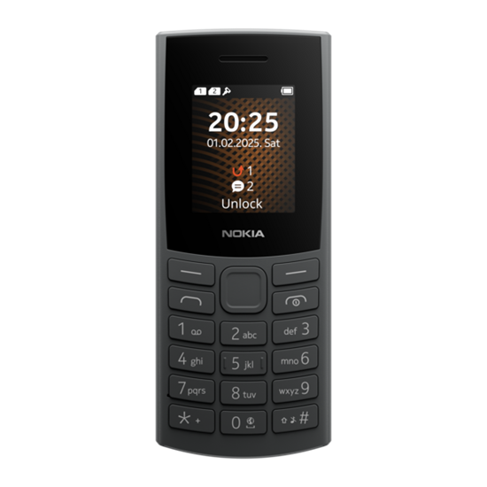 Picture of Mobilais tālrunis Nokia 105 4G Black TA-1691
