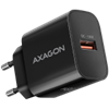 Picture of MOBILE CHARGER WALL USB 18W/1PORT BLACK ACU-QC18 AXAGON