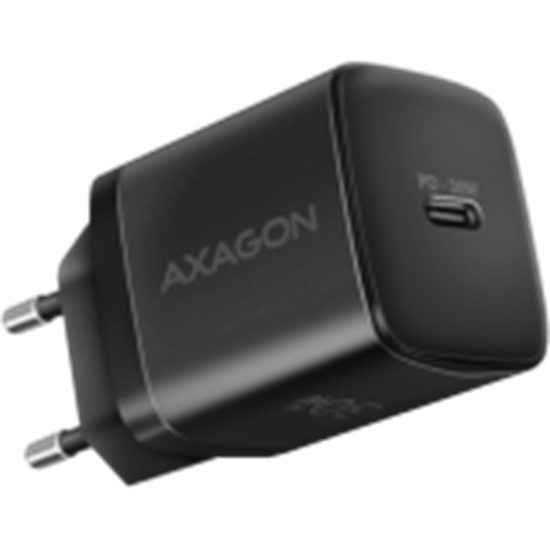 Picture of MOBILE CHARGER WALL USB-C 30W/1PORT BLACK ACU-PD30 AXAGON