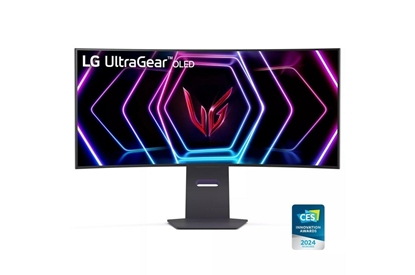 Attēls no Monitor|LG|39GS95QE-B|39"|Gaming/Curved/21 : 9|Panel OLED|3440x1440|21:9|240Hz|Matte|0.03 ms|Swivel|Height adjustable|Tilt|Colour Black|39GS95QE-B