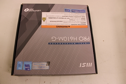 Attēls no MSI SALE OUT. PRO H610M-G | PRO H610M-G | Processor family Intel | Processor socket LGA1700 | DDR5 | Supported hard disk drive interfaces SATA, M.2 | Number of SATA connectors 4 | DAMAGED PACKAGING