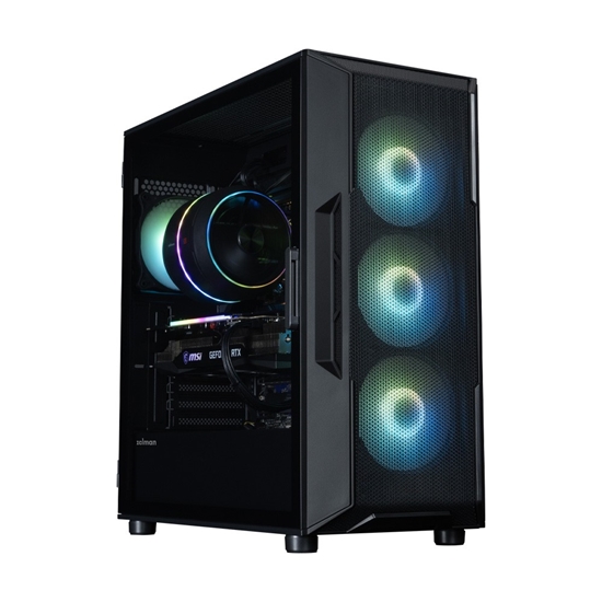 Изображение Obudowa I3 NEO V2 Mid Tower ARGB fan x4 czarna