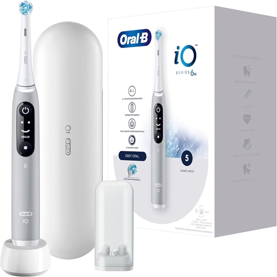 Picture of Oral-B iO6s Electric Toothbrush, Grey Opal +Travel case