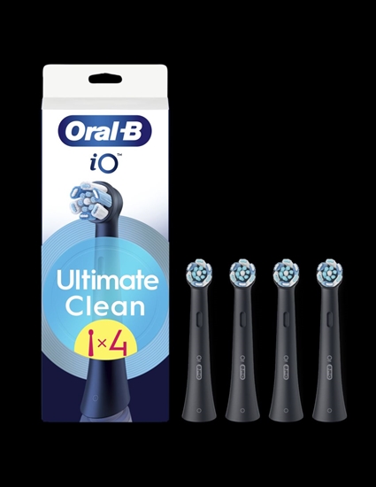 Picture of Oral-B | Replaceable toothbrush heads | iO UltimateClean | Heads | For adults | Number of brush heads included 4 | Black