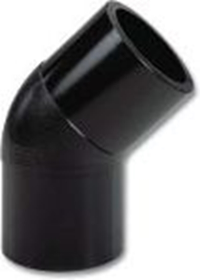 Изображение PE kontaktmetin. līkums 45' Pn10/SDR17 D225