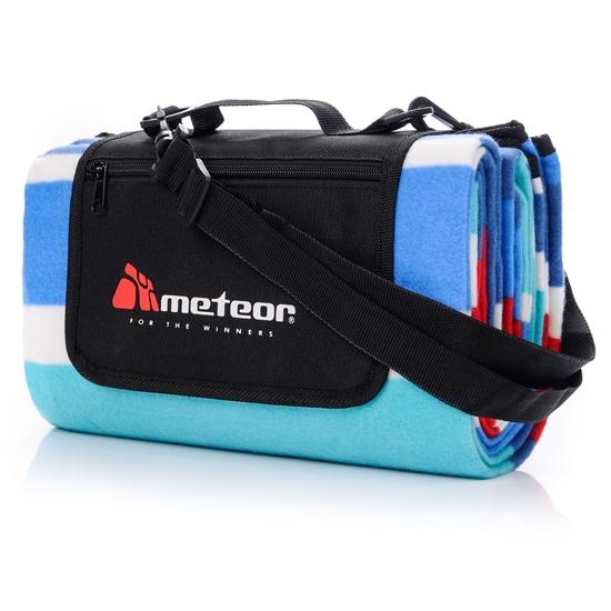 Picture of Piknika paklājiņš METEOR L 120x135 cm navy/red/white