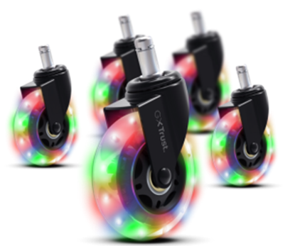 Attēls no Riteņi datorkrēslam Trust GXT701 RGB LED