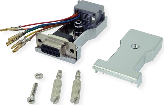 Изображение Roline DB9 socket - RJ-45 socket 8P / 8C 8-Wire, silver