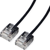 Picture of Roline UTP Data Center Patch Cord Cat.6A (Class EA), LSOH, Slim, Ultra Short Connector, black, 1 m