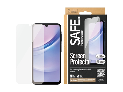 Picture of SAFE by PanzerGlass Screen Protector by Samsung Galaxy A15 | A15 5G | Ultra-Wide Fit w EasyAligne | PanzerGlass