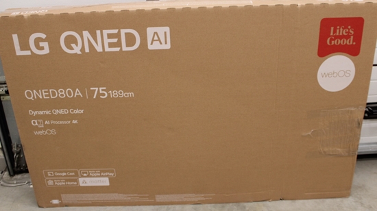 Изображение SALE OUT. LG 75QNED80A3A 75" (189 cm) LED LCD TV | LG TV | 75QNED80A3A | 75 | Smart TV | webOS 25 | 4K UHD | DAMAGED PACKAGING