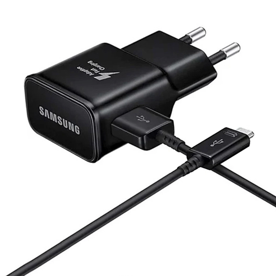 Изображение Samsung EP-TA200EBE + EP-DR140ABE Samsung 15W Travel Charger + USB-C Data Cable Black (OOB Bulk)